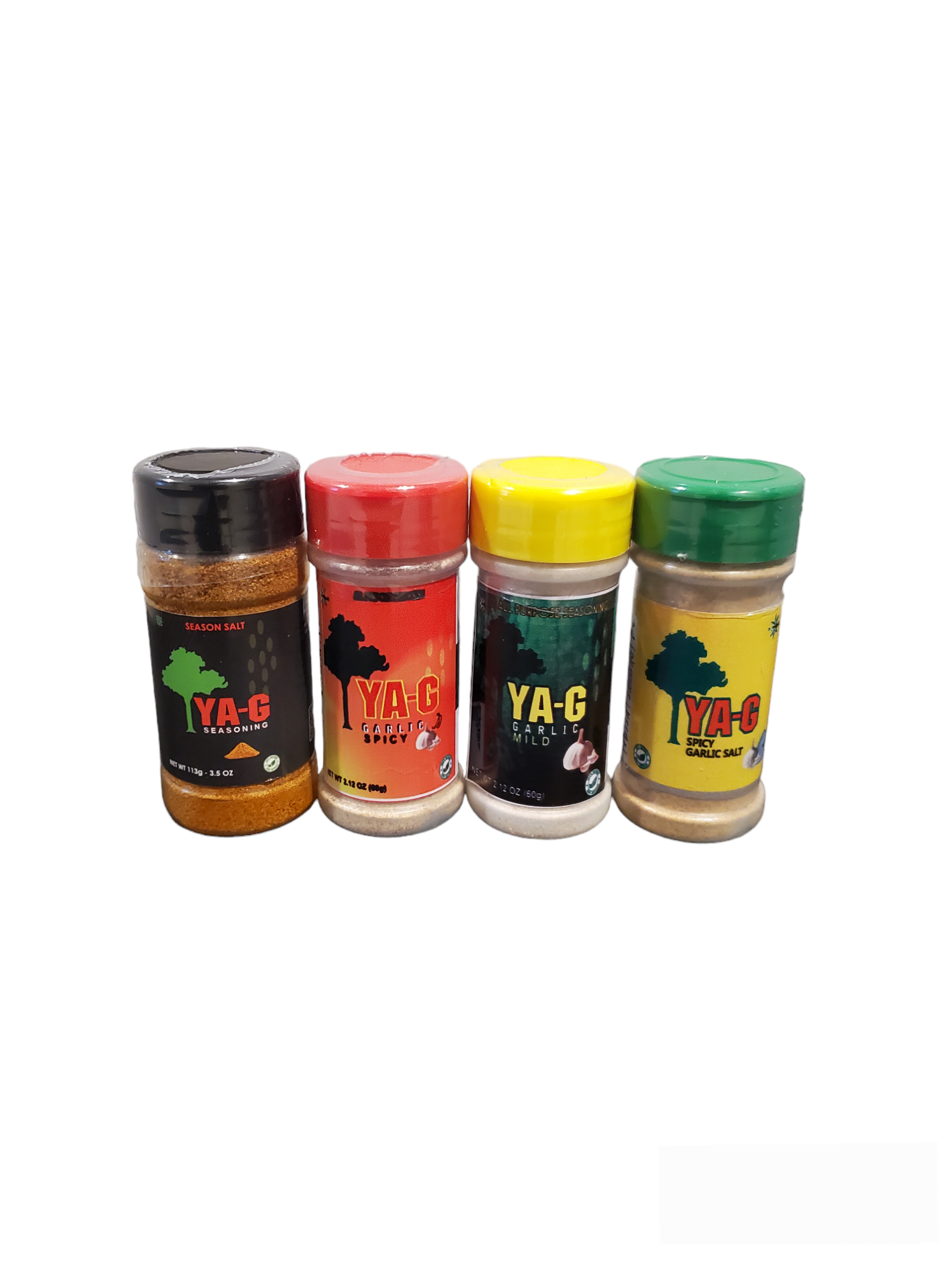 YA-G Variety 4 Pack Spicy Garlic/Mild Garlic/Seasoning Salt/Spicy Garlic Salt image 0