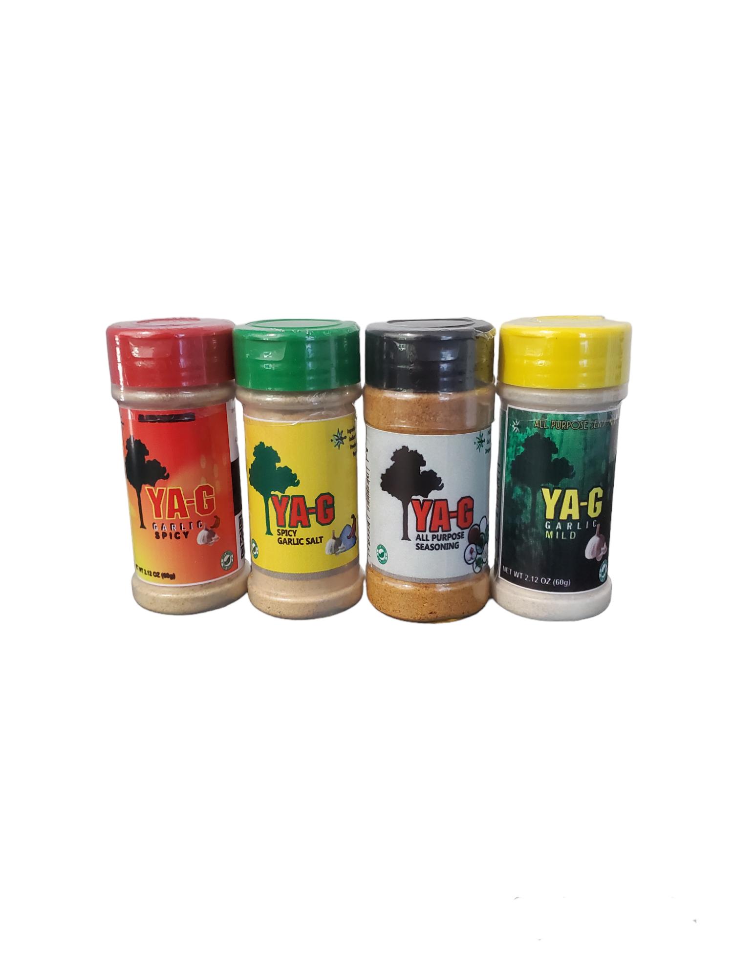 YA-G Variety 4pk-Garlic Spicy,All Purpose,Spicy Garlic Salt,Garlic Mild image 0