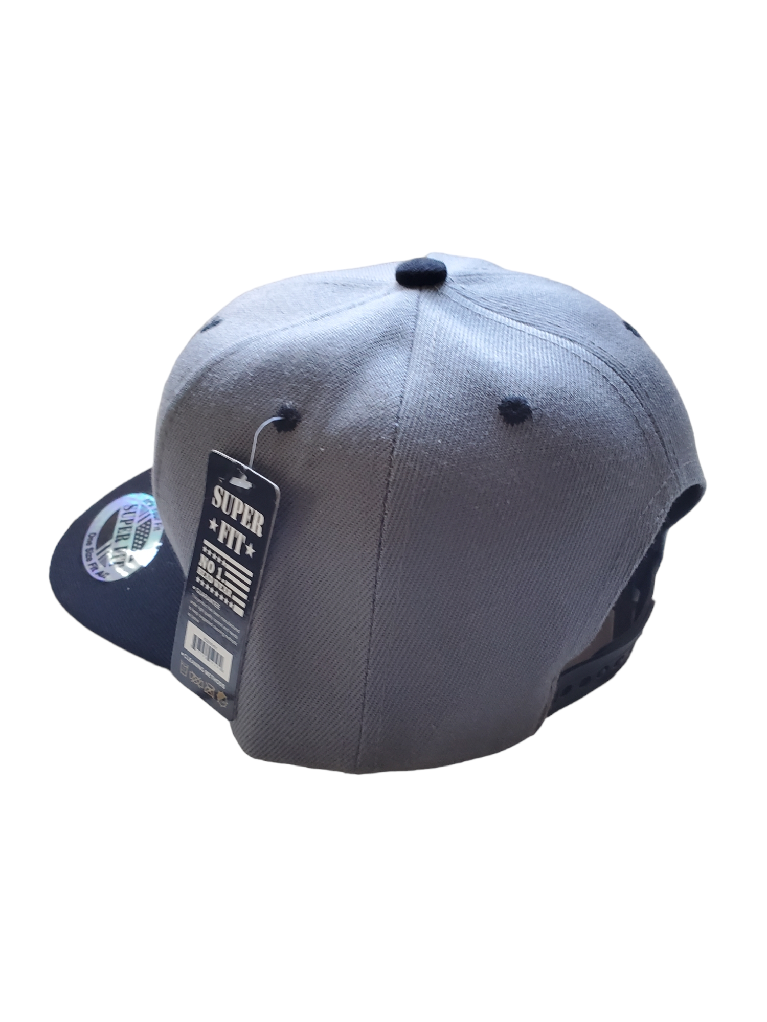 YA-G Grey and Black Flatfim Snapback image 1