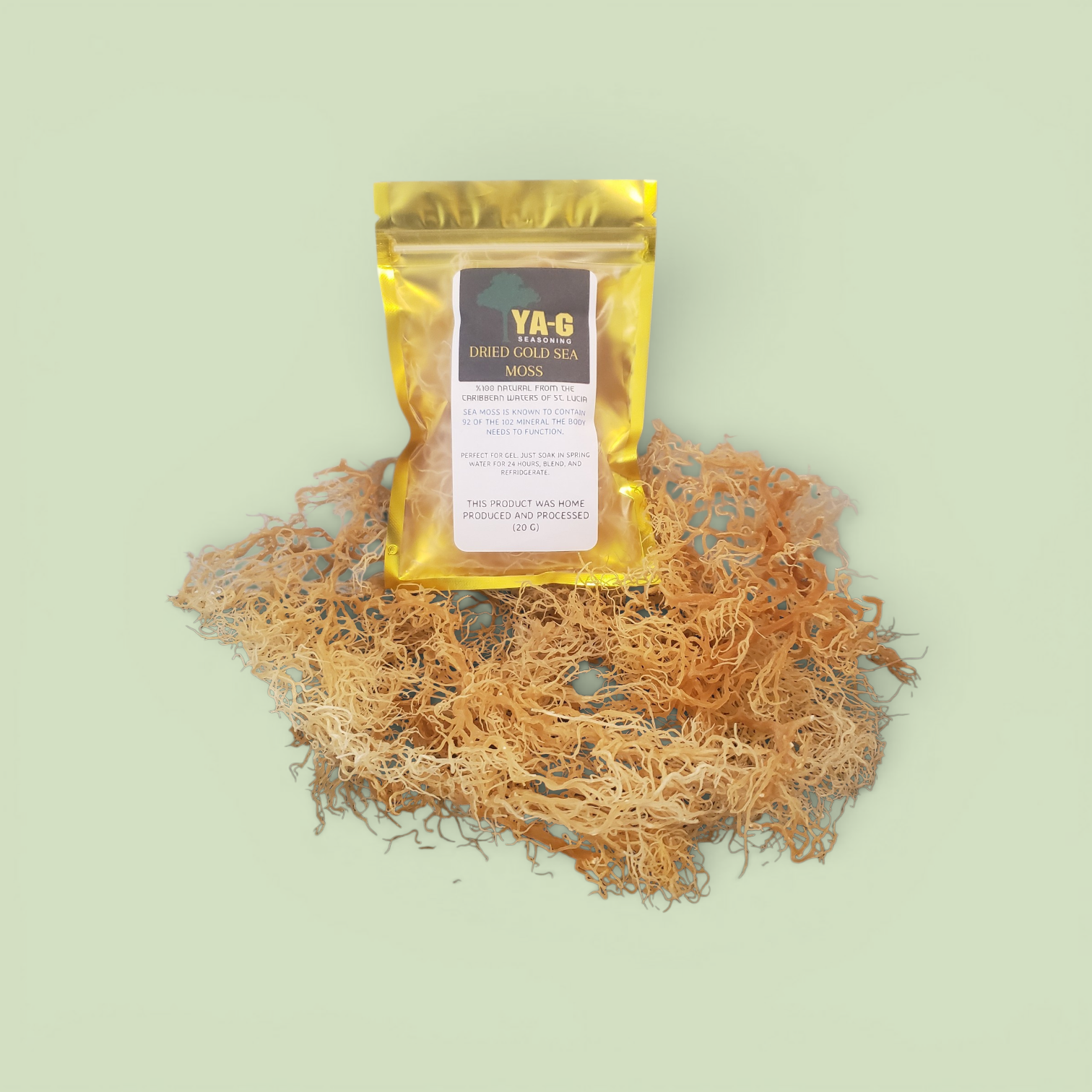 Dried Gold Seamoss image 1
