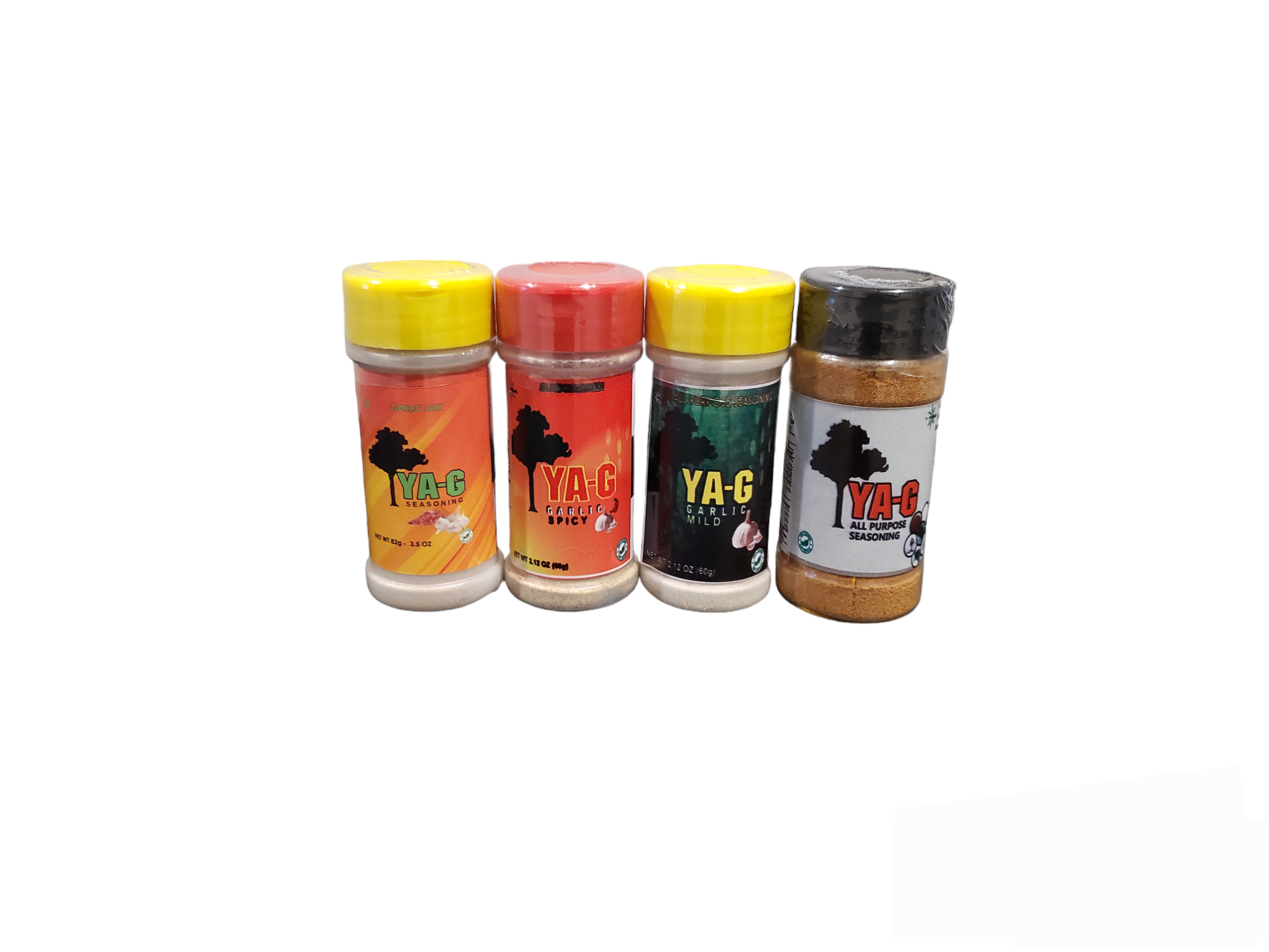 YA-G Variety (4Pack) Spicy Garlic/Mild Garlic/Garlic Salt/All Purpose Seasoning image 0