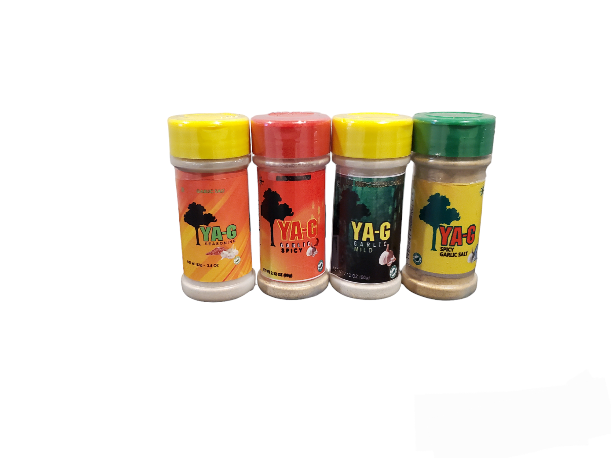 YA-G Variety (4 Pack) Spicy Garlic/Mild Garlic/Garlic Salt/Spicy Garlic Salt image 0