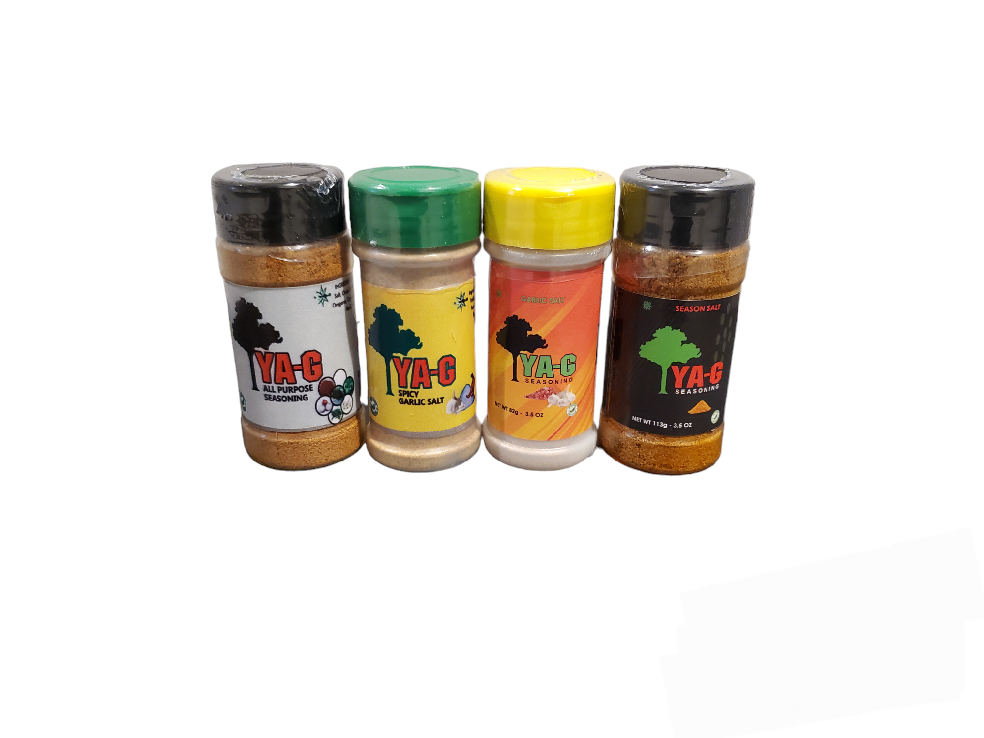 YA-G All Other Variety 4Pk All Purpose, Season Salt, Garlic Salt, Spcy G Salt image 0